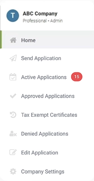 Popout image of side menu